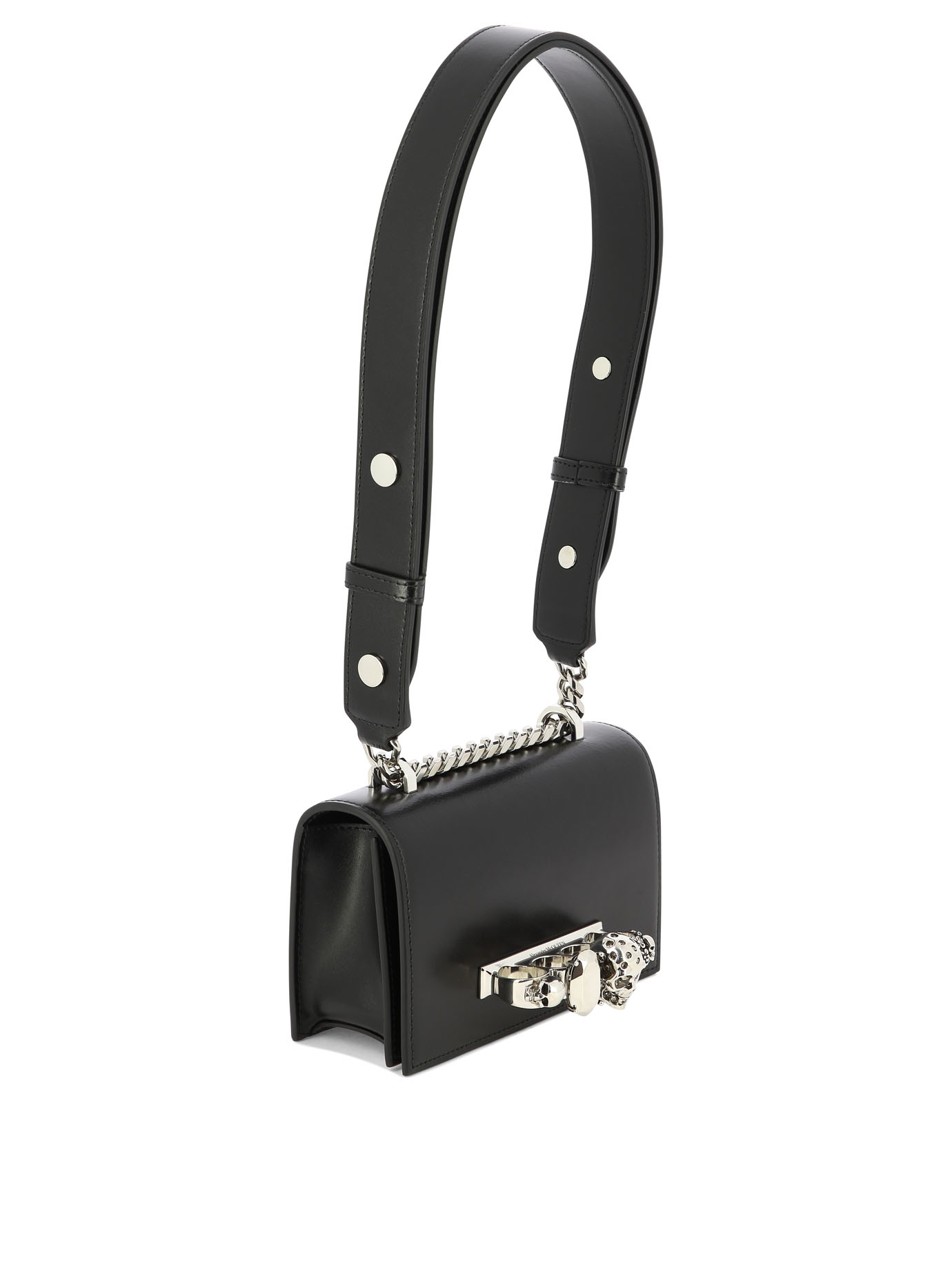 ALEXANDER MCQUEEN The Biker Mini Jewelled crossbody bag